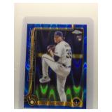 Chad Patrick 2025 Topps Chrome Blue Wave Rookie...