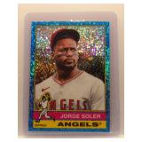 Jorge Solar 2025 Topps Heritage Blue Sparkle
