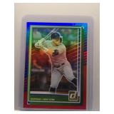 Aaron Judge 2025 Donruss Blue Red Refractor
