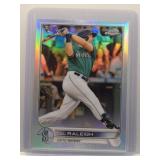 Cal Raleigh 2022 Topps Chrome Silver Rookie
