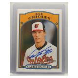 Carter Baumler 2021 Topps Heritage Auto