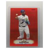 Junior Caminero 2025 Stadium Club Red Parallel
