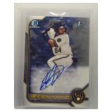 Felix Valerio 2022 Bowman Chrome 1st Bowman Auto
