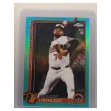 Yaramil Hiraldo 2025 Topps Chrome Rookie Aqua /199