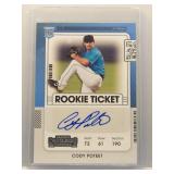 Cody Poteet 2021 Contenders Rookie Ticket Auto
