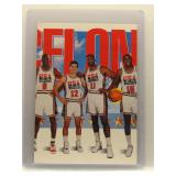 Jordan, Stockton, Malone & Johnson 1992 Skybox...