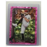 Juan Morillo 2025 Topps rookie magenta diamante...
