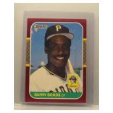 Barry Bonds 1987 Donruss Opening Day Rookie