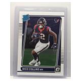 Nico Collins 2021 Optic rookie