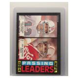 D. Marino/J. Montana 1985 Topps Passing Leaders