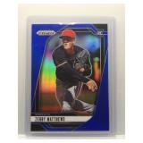 Zebby Matthews 2025 Prizm rookie blue ref.