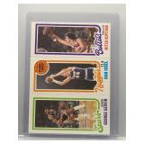 Gervin/Issel/Kupchak 1980 Topps Tri-Card