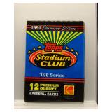 1991 Stadium Club 1st Series Baseball Sealed Pack