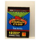 1991 Stadium Club 1st Series Baseball Sealed Pack