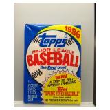 1986 Topps Baseball Sealed Wax Pack
