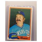 Dan Quisenberry 1981 Topps *first solo