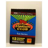1991 Stadium Club 1st Series Baseball Sealed Pack