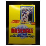1990 Score Baseball Box of 36 Sealed Packs