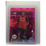 Jeremie Frimpong 2025 Topps Chrome magenta lava...