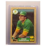 Jose Canseco 1987 Topps Rookie Cup