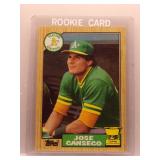 Jose Canseco 1987 Topps all-star rookie