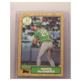 Mark McGwire 1987 Topps Rookie