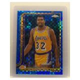 Magic Johnson 2025 Topps Chrome blue x-fractor...