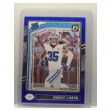 Marist Liufau 2024 Optic rookie blue glitter foil