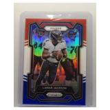 Lamar Jackson 2023 Prizm r/w/b ref.