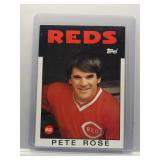 Pete Rose 1986 Topps Team Checklist