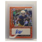 Kyren Williams 2022 Pro Set rookie auto orange...