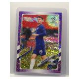 Mason Mount 2021 Topps Chrome purple...
