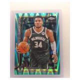 Giannis Antetokounmpo 2025 Topps Chrome aqua...