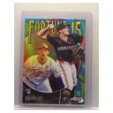 Brooks Lee 2025 Topps Chrome Fortune 15 Rookie
