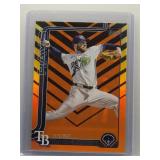 Drew Rasmussen 2025 Topps orange/black stripe
