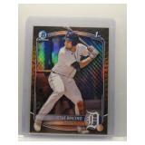 Josue Briceno 2025 1st Bowman Chrome yellow...
