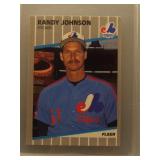 Randy Johnson 1989 Fleer Rookie Marlboro Partial