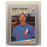 Randy Johnson 1989 Fleer Rookie Marlboro