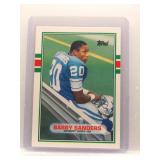 Barry Sanders 1989 Topps Traded Rookie