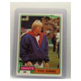 Phil Simms 1981 Topps