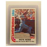 Pete Rose 1982 Topps