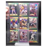 1989 Donruss Baseball Lot of 9
