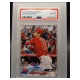 Shohei Ohtani 2018 Topps holiday rookie PSA 8