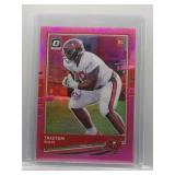 Tristan Wirfs 2020 Optic Pink Refractor Rookie