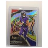 Lamar Jackson 2023 Select club die-cut ref.