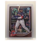 Jhonkensy Noel 2025 Bowman Chrome rookie maroon...