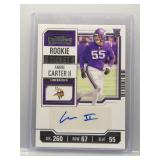 Andre Carter 2023 Contenders Rookie Ticket auto