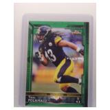 Troy Polamalu 2015 Topps Chrome green ref.