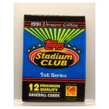 1991 Stadium Club Series 1 Baseball Sealed Pack