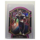 A.J. Brown 2020 Select concourse die-cut purple...